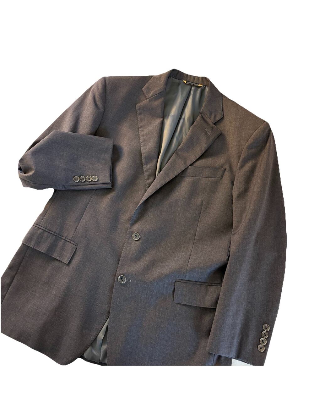Brooks Brothers Blazer Men’s 43R Gray Wool 1818 Regent Estrato Italy Jacket